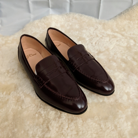 J. Crew Shoes - J. Crew Beet Academy Penny Loafers Size 6.5 NIB